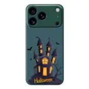 Mobilskal till iPhone 17 Pro med Halloween Castle Pattern TPU - Grön