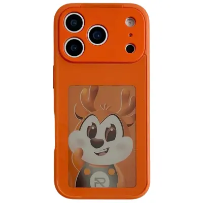 iPhone 17 Pro Mobilskal NFC DIY Customized HD Smart E-Ink - Orange (Orange)
