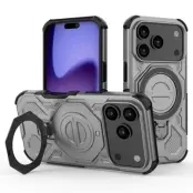 iPhone 17 Pro Mobilskal Rotating Kickstand - Grå