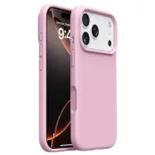iPhone 17 Pro Mobilskal Silikon Microfiber Lining - Rosa