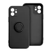 iPhone 17 Pro Mobilskal Silikon Ring - Svart