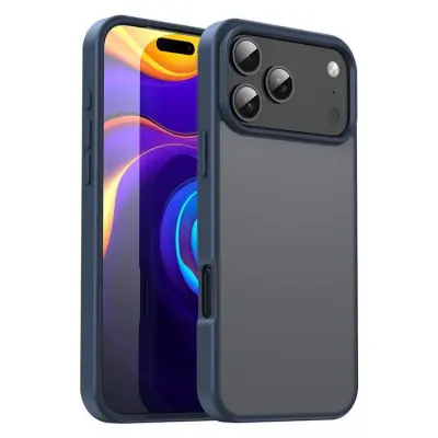 iPhone 17 Pro Mobilskal Skin Touch Matte - Blå (Blå)