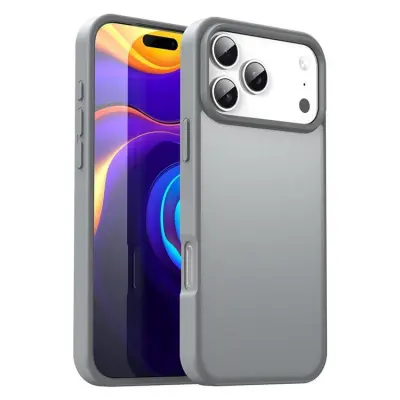 iPhone 17 Pro Mobilskal Skin Touch Matte - Silver (Silver)