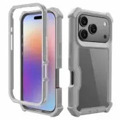 Mobilskal till iPhone 17 Pro TPU + PC Shockproof - Grå