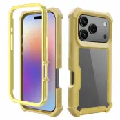 Mobilskal till iPhone 17 Pro TPU + PC Shockproof - Guld