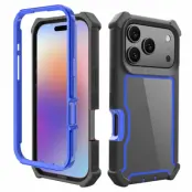 Mobilskal till iPhone 17 Pro TPU + PC Shockproof - Svart/Blå