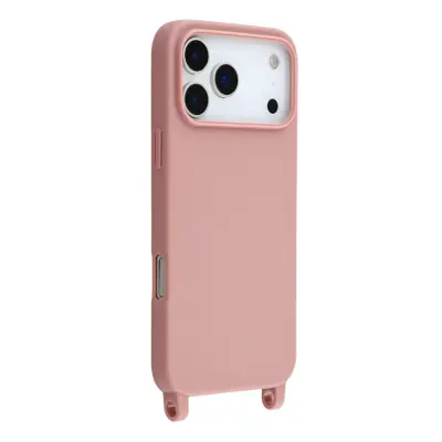 iPhone 17 Pro Mobilskal TPU med Hål för Rem - Djuprosa