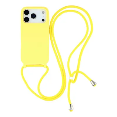 iPhone 17 Pro Mobilskal TPU Shockproof med Lanyard - Gul
