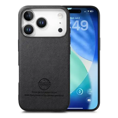 iPhone 17 Pro Mobilskal Trasa Läder - Svart