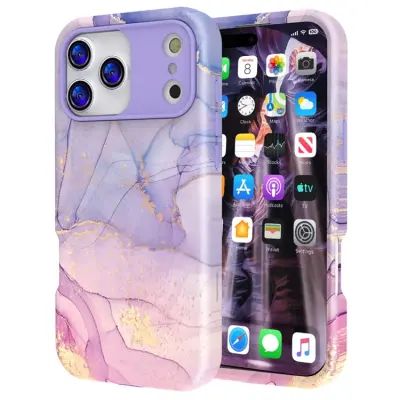Mobilskal till iPhone 17 Pro Vattentryck - P-GWL10027 (Lila)