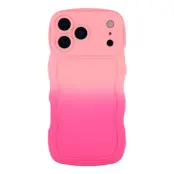 iPhone 17 Pro Mobiskal Gradient Color TPU - Rosa + Ros
