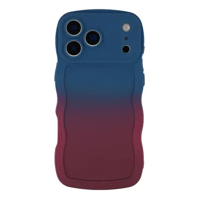 iPhone 17 Pro Mobiskal Gradient Color TPU - Safir + Mörklila
