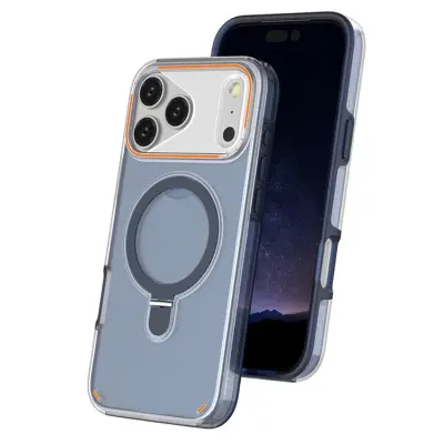 iPhone 17 Pro Mobiskal MagSafe Med Kickstand TPU + PC - Blå