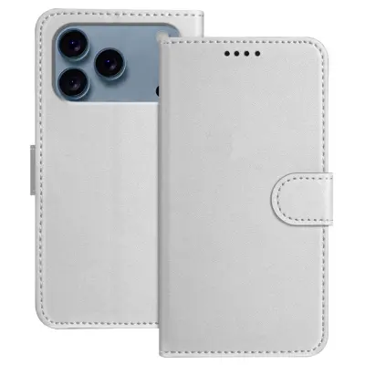 iPhone 17 Pro Plånboksfodral Anti Drop - Silver