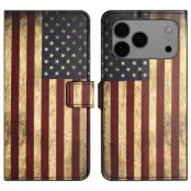 iPhone 17 Pro Plånboksfodral Pattern Print Läder