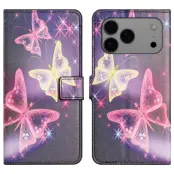 iPhone 17 Pro Plånboksfodral Pattern Print Läder