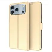 iPhone 17 Pro Plånboksfodral Shockproof - Guld (Guld)