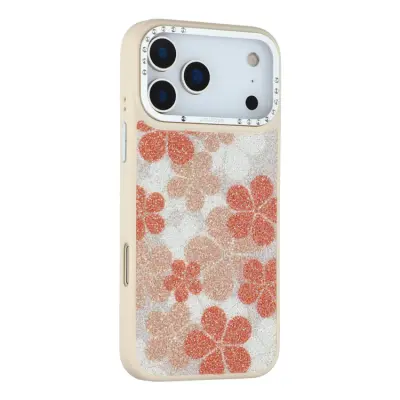 JAUCASE iPhone 17 Pro MagSafe Mobilskal Flower - Vit