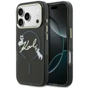 Karl Lagerfeld Mobilskal till iPhone 17 Pro Magsafe Choupettes Karl Script Logo