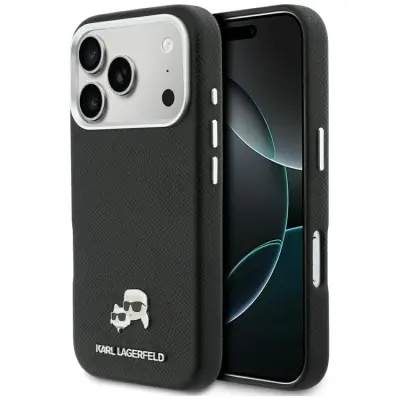Karl Lagerfeld Mobilskal För iPhone 17 Pro MagSafe Karl Head Logo - Svart