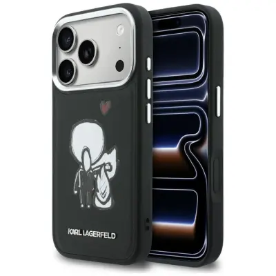 Karl Lagerfeld Mobilskal För iPhone 17 Pro Magsafe Karl&Choupette Back Logo