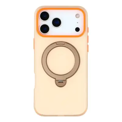 KIGC iPhone 17 Pro Mobilskal Rotating Kickstand - Orange