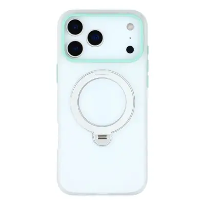 KIGC iPhone 17 Pro Mobilskal Rotating Kickstand - Transparent