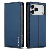 LC.IMEEKE iPhone 17 Pro Plånboksfodral PU Läder - Blå