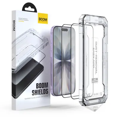 LIVSTIDSGARANTI - BOOM iPhone 17/16 Pro Härdat Glas Skärmskydd - 2 Pack