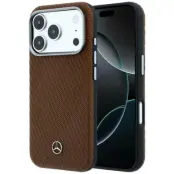 Mercedes Mobilskal för iPhone 17 Pro MagSafe Läder Wood Effect - Kamel