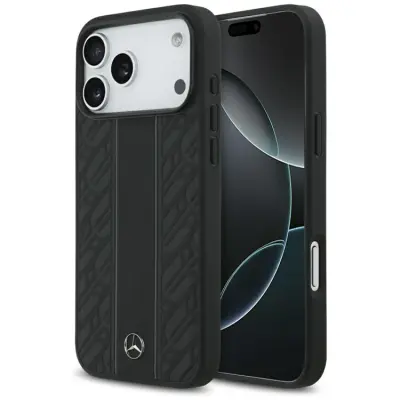 Mercedes Mobilskal till iPhone 17 Pro Magsafe Laurel Leaves Stripes - Svart