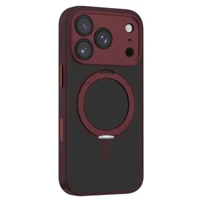 MOMAX iPhone 17 Pro Mobilskal Magsafe MRAP25 (Vinröd)