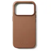 Mujjo Full Leather Case (iPhone 17 Pro) - Röd