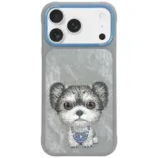 Nimmy Mobilskal till iPhone 17 Pro Big Eyed Pet 2.0 Dog - Grå