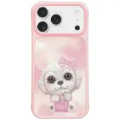 Nimmy Mobilskal till iPhone 17 Pro Big Eyed Pet 2.0 Dog - Rosa