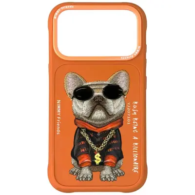Nimmy iPhone 17 Pro Mobilskal Cool Dog - Orange