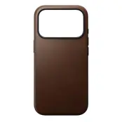 Nomad Modern Leather Case (iPhone 17 Pro/18 Pro) - Ljusbrun