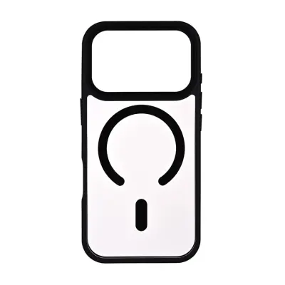 ONSALA iPhone 17 Pro Mobilskal MagSafe Bumper - Svart-Clear