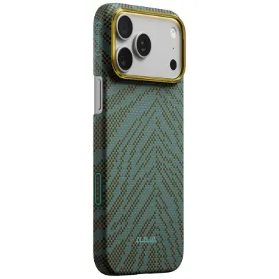 PITAKA Mobilskal För iPhone 17 Pro Magsafe Breath of Veins - Dive Grön