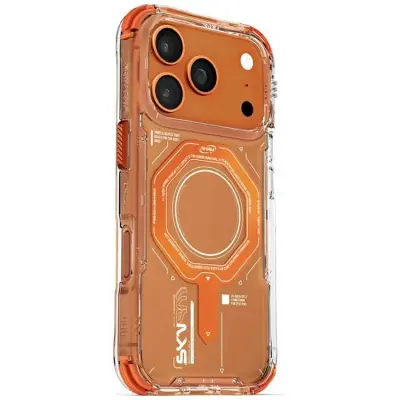 Skinarma iPhone 17 Pro Mobilskal MagSafe Magma - Orange
