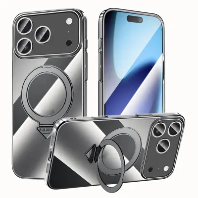 SULADA iPhone 17 Pro Mobilskal MagSafe Electroplated - Titansvart
