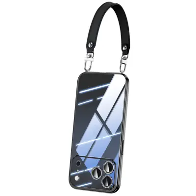 SULADA iPhone 17 Pro Mobilskal Ultra Clear Electroplating - Svart