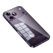 SULADA iPhone 17 Pro Mobilskal Ultra Thin Electroplated - Mörklila