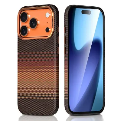 SULADA iPhone 17 Pro Mobilskal Hård PC Anti-Scratch Sunset Orange