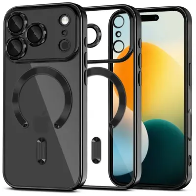 Tech-Protect iPhone 17 Pro Mobilskal Magsafe Flex - Shiny Svart