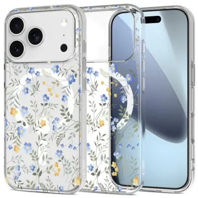 Tech-Protect iPhone 17 Pro Mobilskal Magsafe Flexair - Spring Flowers