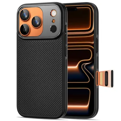 Tech-Protect iPhone 17 Pro Mobilskal Magsafe Kevlar Aramid - Svart