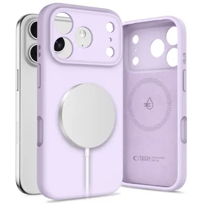 Tech-Protect iPhone 17 Pro Mobilskal Magsafe Silikon - Mauve
