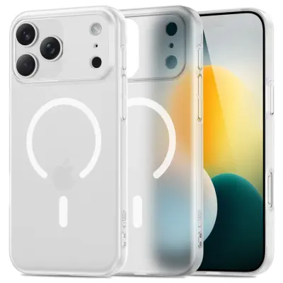 Tech-Protect iPhone 17 Pro Mobilskal Magsafe Slim - Matte Vit