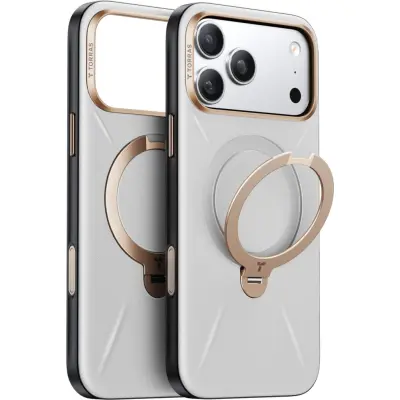 Torras Ostand Q3 Vegskin (iPhone 17 Pro) - Grå